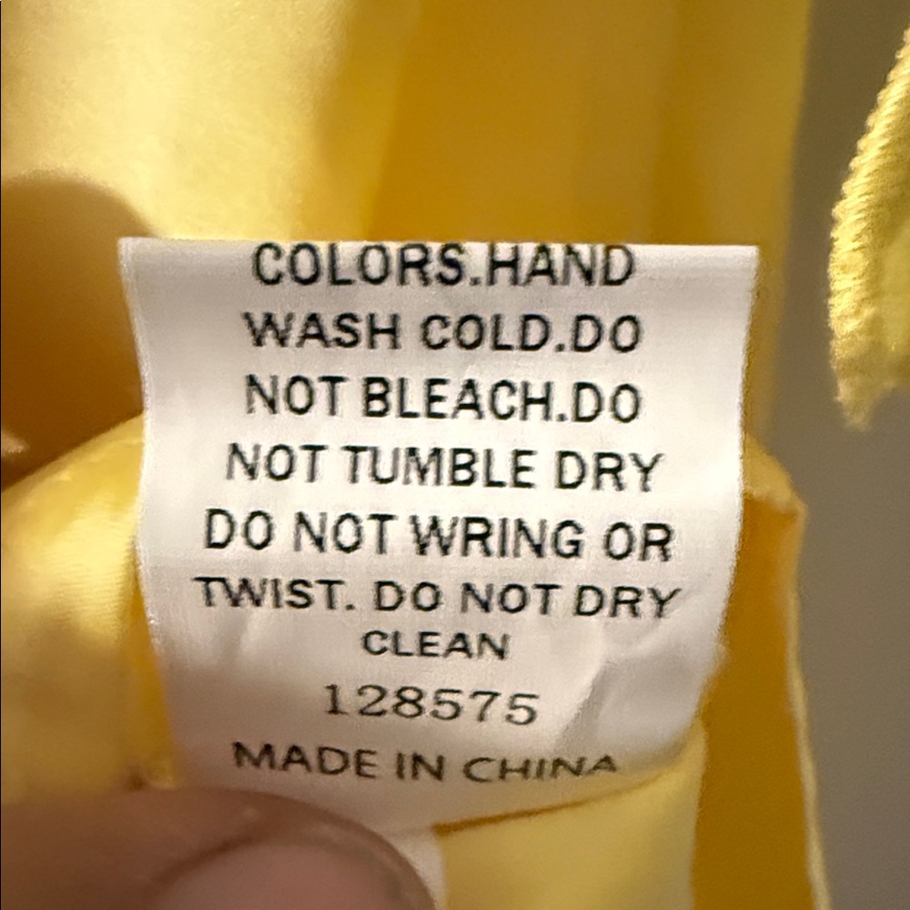 Elegant Yellow Ruffle Dress - Picture 6 of 6